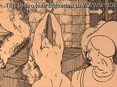 Vintage antique retro comic anime erotic drawing