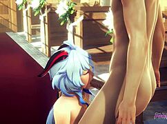 Ganyu indulges in church pleasures in genshin impact hentai adaptation