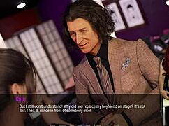 Kate explores secretary roleplay with upskirt teasing