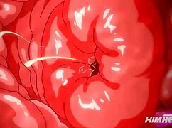 Divoká orgie s kamarádkou z třídy v anime hentai