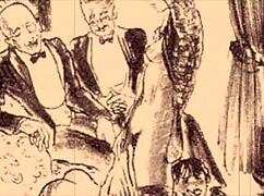 Vintage Erotic Illustration Showcases Retro Anime Style