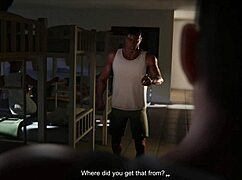 hard blowjob in army bathroom swallowing cum?