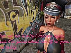 Black man pounds Asian woman cop hard in van