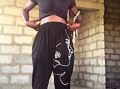 Crazy Bitch Rips Clothes in Intense Striptease