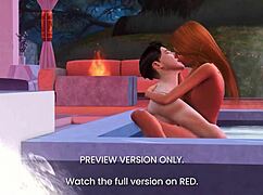 Is This Hot Tub Romance Naughty Enough? 3D Hentai Preview