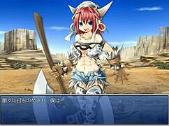 want to see minotauros musume's big tits in hentai anime game?