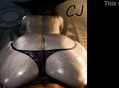 alcina dimitrescu from resident evil pounded by a black stud