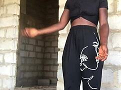 Crazy Bitch Rips Clothes in Intense Striptease