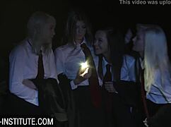 Can Blonde Gina Gerson Handle This Campfire Threesome?