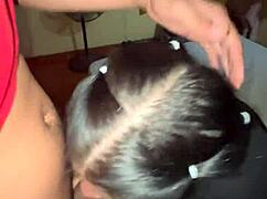 mamada de bola turns into rough head and ass fucking...