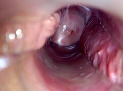 Ever seen an orgasm captured so close inside a wet vagina?