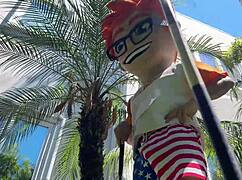 Game set squirt, Tessa's topless triumph in the casting arena 😏