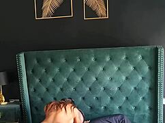 famous neighbor fucks me hard in bed creampie