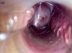 Ever seen an orgasm captured so close inside a wet vagina?