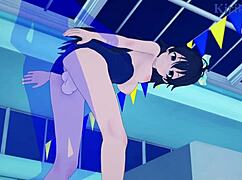 Takane Shijou dan Hibiki Ganaha di Hentai Idolmaster