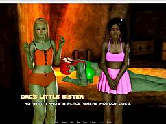 Bunny zombie in heat on breeding island! 🐰🔥