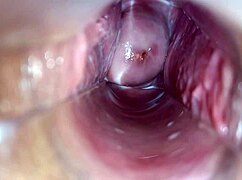 Heb je ooit orgasme zo dichtbij gezien binnenin natte vagina?