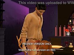 Dinner date in 3D hentai, wanna see this naughty preview?