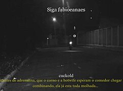 Naughty Milf Flashes Skirt Outdoors for Cuckold Thrill