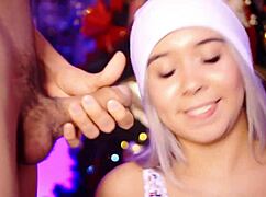 this blonde colombian babe loves filling her mouth with cocks every day