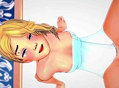 グウェン・ステイシーヘンタイが濡れた脚でチンポを強く握る