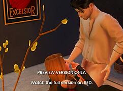 Dinner date in 3D hentai, wanna see this naughty preview?