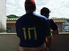 Tbt comendo o novinho na laje com todo mundo da quebrada vendo - me chame para sua laje feat dorn tags cruising ao ar livre quintal