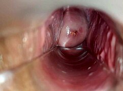 Ever seen an orgasm captured so close inside a wet vagina?
