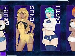 Milf Hunter 6: Saturn on Table Getting Horny in Hentai Anime Cartoon Game