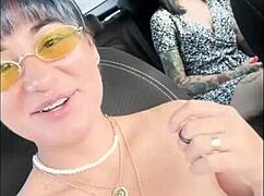 me n’ my friend, we’re bangin’ outdoors, her puffy ass bent over