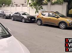 Taxi Pickup in Bucharest Turns Into Outdoor Blowjob