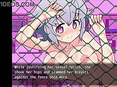 exhibitionist girl serina suzuyo flashes and masturbates in hentai game