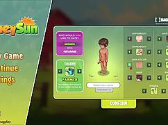 Awesome start with redhead flight attendant in honeysun gameplay