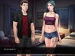 Bold Anime Action with Muff Diving in Red String Part 46