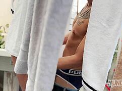 Monster Cock Anal Fuck Outdoors Between The Sheets?