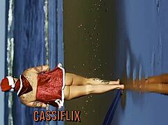 this naughty santa mom gave her backside as a gift