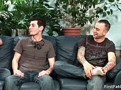 Aiden blue sucks monster cock in first gay video 😜