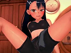 nagatoro RUNS HANDJOBS after sports in hot hentai adult version