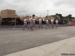 Young boys explore naked gay sex at glory hole