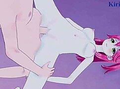 Sakura Miko and Akai Haato in wild hentai vtuber action