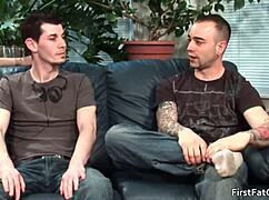 Aiden blue sucks monster cock in first gay video 😜