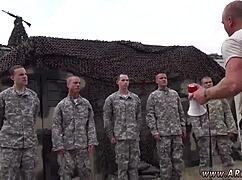 Young boys explore naked gay sex at glory hole