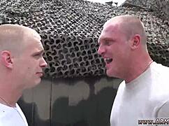 Young boys explore naked gay sex at glory hole