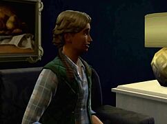 Sims 4 Back To The Future Parody With Big Tits Blowjob