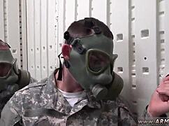 Young boys explore naked gay sex at glory hole