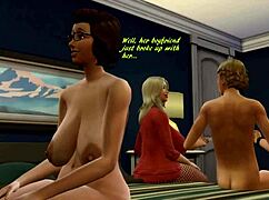 Sims 4 Back To The Future Parody With Big Tits Blowjob