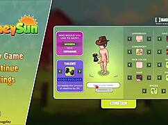 Awal keren dengan pramugari berambut merah di gameplay Honeysun.