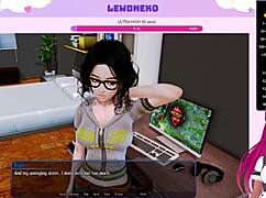 lewdneko explores bdsm slave and maid roles in harem hotel game