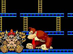 Bowser Koopa and Donkey Kong Clash with Mario in Wild Cartoon Action