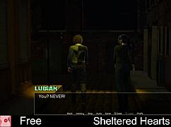 sheltered hearts unfolds in a dating game with anime characters